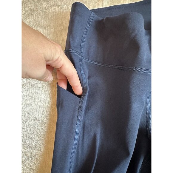 Lululemon Pace Rival Crop (22") Navy Mesh Size 6 - Picture 5 of 8